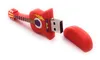Onwomania Gitarre Rot PVC Instrument Musik Funny USB Stick Produktbild-Vorschau 2
