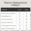 A comparison table showing features of Meisterhome products versus other brands. Anteprima dell’immagine prodotto