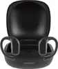 A pair of black wireless earbuds with a charging case. Produktbild-Vorschau