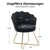 Hawthyhome Dossier en forme de pétale Fauteuil avec pieds Voir les images du produit 2