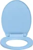 vidaXL Toilettensitz mit Absenkautomatik Blau Oval Produktbild-Vorschau 3