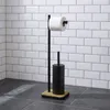 Szczotka do WC z uchwytem na papier toaletowy i bambusową Podgląd zdjęcia produktu 6