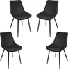 4er Set Esszimmerstühle Küchenstuhl Polsterstuhl Produktbild-Vorschau 1