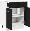 vidaXL Hängeschrank Schwarz Eichen-Optik 60 x 46 x 81,5 cm Produktbild-Vorschau 5
