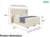 MEBLINI King Boxspringbett mit Bettkasten - Gepolstert Produktbild-Vorschau 7