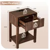 ALIGHTUP Nachttisch 2er Set mit Ladestation,  Produktbild-Vorschau 3