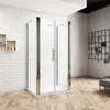 U-FORM H.195cm Duschabtrennung Doppeltür 90x195cm Drehtür Produktbild-Vorschau 1