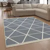 Tapis de salon lavable, motif géométrique scandinave, Voir les images du produit 1
