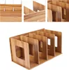 Holz DIY Desktop Bücherregal Rack Bücher DVD Lagerung Produktbild-Vorschau 5