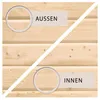 Kaminholzunterstand Karibu 165,2 x 60,4 x 184,4 cm natur Produktbild-Vorschau 6