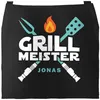 Grill-Schürze für Männer mit Name Grillmeister Parodie Produktbild-Vorschau 1