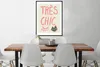 MuchoWow® Gerahmtes Poster Tres Chic - Zitat - Lippen - Produktbild-Vorschau 3
