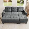 Merax L-Form Schlafsofa mit LED-Beleuchtung, modulares Produktbild-Vorschau 3