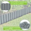 XMTECH 2,3m Palissade de jardin aspect bois, bordure de Voir les images du produit 5
