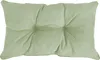 A light green tufted cushion is shown from a top-down perspective against a white background. Produktbild-Vorschau