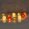 10er Lichterkette LED Ø6cm Kugeln Girlande Lampions Produktbild-Vorschau 6