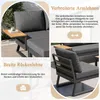 Merax L-Form Gartenmöbel Set 7 Personen, Wetterfeste Produktbild-Vorschau 9