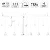 ECD Germany LED Lichtervorhang 2,2m mit 138 LEDs Warmweiß Produktbild-Vorschau 6