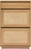 Miliboo - Schuhschrank mit heller Eichenholz-Finish und Produktbild-Vorschau 1