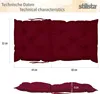 2er Set Stuhlauflage Niedriglehner Auflage Sitzkissen Produktbild-Vorschau 4