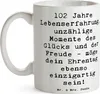 Mr. & Mrs. Panda Tasse Spruch 102. Geburtstag Glück - Weiß Produktbild-Vorschau 3