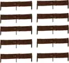 Set di 10 Palizzate in Salice 100x20 cm – Recinzione in Anteprima dell’immagine prodotto 1