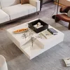 okwish Couchtisch 72*72*30cm, Hochglanz-Wohnzimmertisch, Produktbild-Vorschau 3