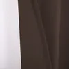 A close-up view of a brown curtain, with a white area on the left side of the image. Produktbild-Vorschau