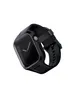 A black Apple Watch with a protective case and band, shown against a white background. Produktbild-Vorschau