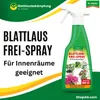 A product shot of a green spray bottle for pest control, with text and graphics on a green and yellow background. Produktbild-Vorschau