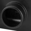 A close-up view of a black metal vent with internal fins. Náhled obrázku produktu