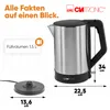 Clatronic Wasserkocher Edelstahl | 1,5 Liter | BPA frei | Produktbild-Vorschau 7