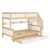 Kinder-Etagenbett mit Rollbett, Stauraumtreppe, Fallschutz, Produktbild-Vorschau 22