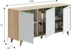 Arvada Sideboard, Modernes Sideboard mit 3 Türen und Produktbild-Vorschau 3