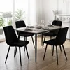 Relaxdays Esszimmerstuhl, 4er Set, Samt, Metallbeine, 120 Produktbild-Vorschau 2