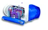 A 3D construction toy set with colorful building blocks inside a white and blue casing. Podgląd zdjęcia produktu