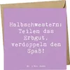 Mr. & Mrs. Panda Deluxe Karte Spruch Halbschwester Freude - Produktbild-Vorschau 1