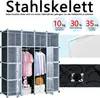 TWOLIIN DIY Système d'étagères Armoire à vêtements en Voir les images du produit 3
