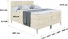 ALTDECOR Boxspringbett mit Schwarz Füßen, Matratze und Produktbild-Vorschau 6