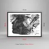 Gerahmtes Poster - Schwarzer Rahmen - Frau Linie Kunst. - Produktbild-Vorschau 5