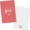 itenga 24x Kärtchen "It s a Girl" altrosa in Produktbild-Vorschau 1