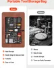 A comparison of a tool storage bag with neat organization versus a messy storage solution. Náhľad obrázku produktu