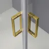Box doccia 80x120 oro spazzolato cristallo temperato ante Anteprima dell’immagine prodotto 4