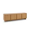 Minimalistischer TV-Schrank Hinoki 195 cm mit 4 Türen Produktbild-Vorschau 4