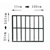 Fenstergitter ausziehbar 55 × 95 bis 100 × 165 cm Schwarz – Produktbild-Vorschau 7