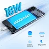 A smartphone with its internal components visible, highlighting its battery and charging capabilities. Produktbild-Vorschau
