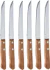 Steakmesser mit Holzgriff, 6er-Set Produktbild-Vorschau 1