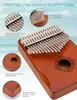 Schlagzeug Kalimba 17 Schlüssel, Daumenklavier inkl. Produktbild-Vorschau 2