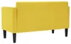 vidaXL Zweisitzer-Sofa Gelb 111 cm Stoff Produktbild-Vorschau 5