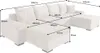 riess-ambiente XXL Wohnlandschaft LODGE 315cm greige Cord Produktbild-Vorschau 2
